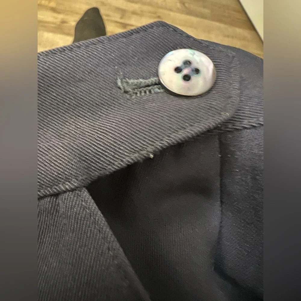 Vintage Liz Claiborne Women's Navy Trousers 100% wool sz 12 EUC